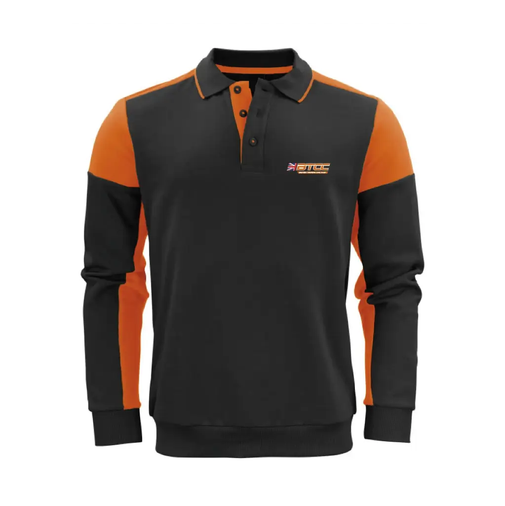 BTC Chat Contrast Long Sleeve Polo