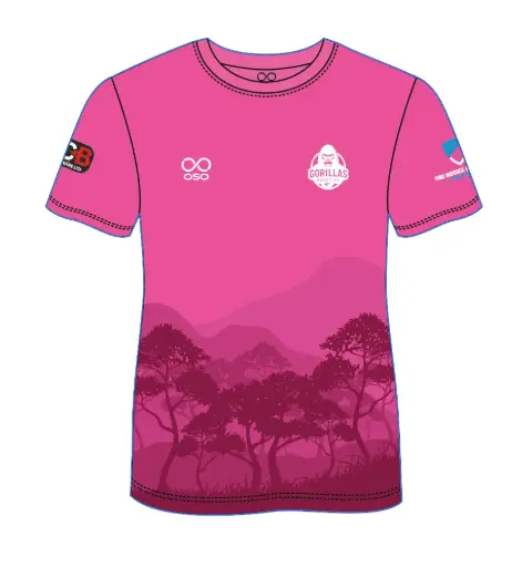Gorillas Rugby T-Shirt (Pink) - Youth