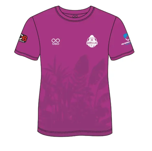 Gorillas Rugby T-Shirt (Purple) - Youth