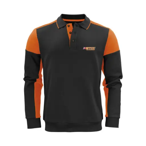 BTC Chat Contrast Long Sleeve Polo